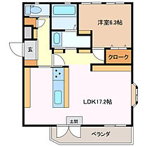 三重県鈴鹿市西条６丁目（賃貸マンション1LDK・2階・56.00㎡） その2