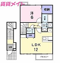 三重県鈴鹿市安塚町（賃貸アパート1LDK・2階・46.28㎡） その2