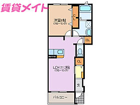 三重県四日市市河原田町（賃貸アパート1LDK・1階・44.18㎡） その2