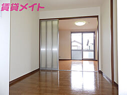 近鉄鈴鹿線 鈴鹿市駅 徒歩16分の賃貸アパート 2階2DKのリビング/ダイニング