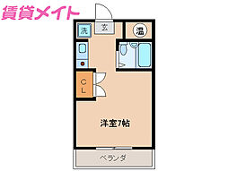 モア・クレール ワンルームの間取図画像