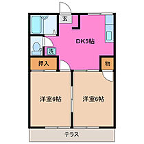 共進ハイツ 101 ｜ 三重県鈴鹿市庄野共進３丁目（賃貸アパート2K・1階・40.00㎡） その2