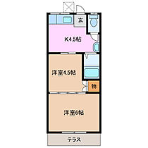 ヒルトップ小下 B棟 113 ｜ 三重県亀山市小下町（賃貸アパート2K・1階・29.70㎡） その2