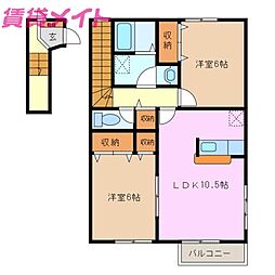 夢が丘ガーデンハイツIII 2階/-