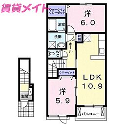 クレシア C 2階/-
