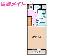 第六アーバンハイツ ワンルームの間取図画像