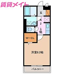 FamilleTomo 1Kの間取図画像