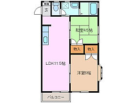 シーサイドパレス 207 ｜ 三重県津市白塚町（賃貸アパート2LDK・2階・47.10㎡） その2