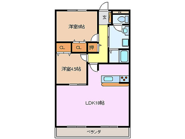 津ロードリーマンション 603｜三重県津市桜橋３丁目(賃貸マンション2LDK・3階・63.52㎡)の写真 その2