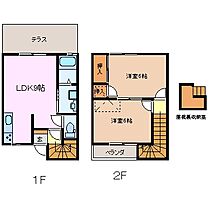 グランシャリオ G-3 ｜ 三重県津市河芸町浜田（賃貸テラスハウス2LDK・1階・56.30㎡） その2