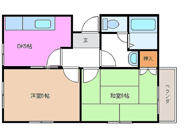 セブンイレブンマンション 202｜三重県津市川添町(賃貸アパート2DK・2階・34.65㎡)の写真 その2