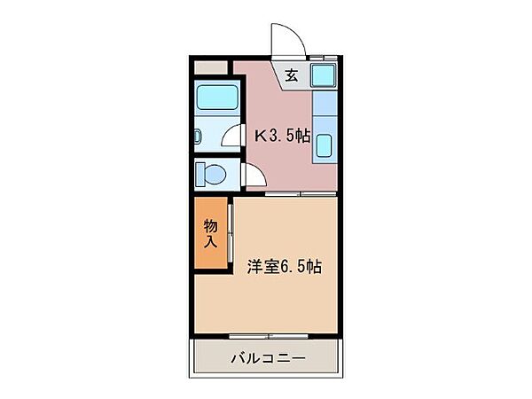 第3コーポイトウ 201｜三重県津市白塚町(賃貸アパート1K・2階・25.00㎡)の写真 その2