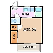 サンライト下津　Ａ棟 206 ｜ 三重県津市一身田平野（賃貸アパート1K・2階・25.00㎡） その2