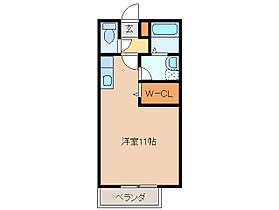 リビングタウンえどばし　Ｂ 202 ｜ 三重県津市江戸橋１丁目（賃貸アパート1R・2階・30.03㎡） その2