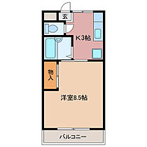 ジョイフル 205 ｜ 三重県津市江戸橋２丁目（賃貸アパート1K・2階・25.50㎡） その2