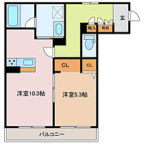 シャーメゾン　栄町 301 ｜ 三重県津市栄町４丁目（賃貸アパート1LDK・3階・45.29㎡） その2