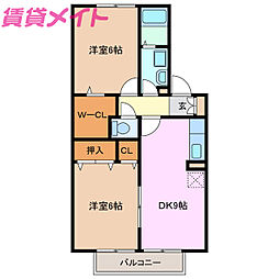 プレミール ボヌール A 2階