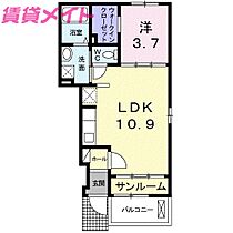 三重県津市上浜町5丁目（賃貸アパート1LDK・1階・37.93㎡） その2