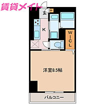 三重県津市西古河町（賃貸マンション1K・6階・28.00㎡） その2