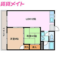 三重県津市一身田中野（賃貸マンション2LDK・3階・48.19㎡） その2