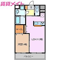 三重県津市南丸之内（賃貸マンション1LDK・5階・42.50㎡） その2