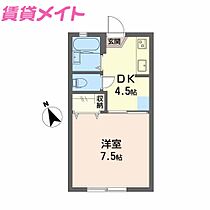 三重県津市白塚町（賃貸アパート1DK・1階・24.71㎡） その2