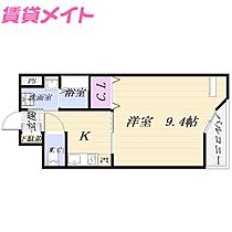 三重県津市江戸橋2丁目（賃貸マンション1K・2階・30.00㎡） その2