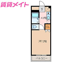 三重県津市江戸橋1丁目（賃貸マンション1K・3階・22.50㎡） その2