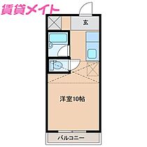 三重県津市江戸橋2丁目（賃貸マンション1R・1階・25.90㎡） その2