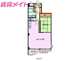 三重県津市丸之内養正町（賃貸マンション1LDK・4階・55.65㎡） その2