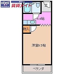 平アパート 3階/-