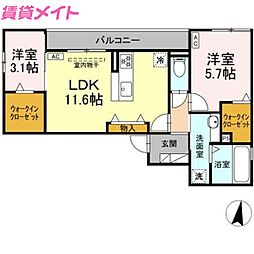 近鉄名古屋線 津新町駅 徒歩10分