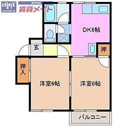 間取図画像 2DK