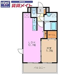 LIVE南新町 1LDKの間取図画像