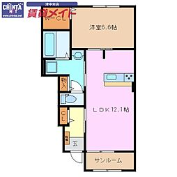 アンジェラ　Ａ 1階/-