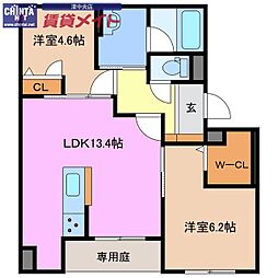 シャーメゾンボスコルーチェ 1階/-