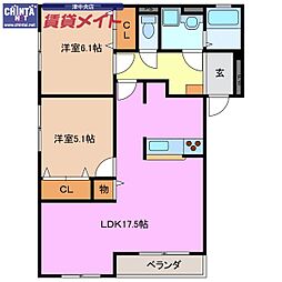 マルビエント 1階/-