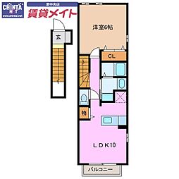 ミラベル 1LDKの間取図画像