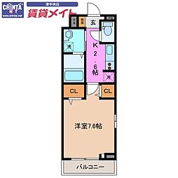 ヒカルサ津市桜橋中央 3階/-