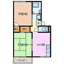 プレジール北斗七星 206 ｜ 三重県鈴鹿市南堀江２丁目（賃貸アパート2DK・2階・38.36㎡） その2