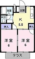 アーバンハイツＣ 1C ｜ 三重県鈴鹿市東玉垣町（賃貸アパート2K・1階・39.74㎡） その2