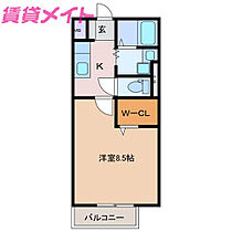 ボヌール　アビテ　C  ｜ 三重県鈴鹿市三日市町（賃貸アパート1K・2階・30.03㎡） その2