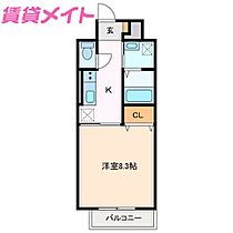 セントリバーヒルズ神戸  ｜ 三重県鈴鹿市神戸3丁目（賃貸マンション1K・6階・30.60㎡） その2