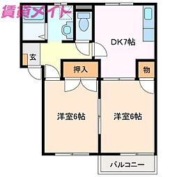 鈴鹿グリーンビレッジA棟 2階