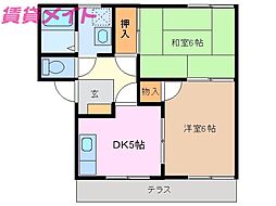 間取図画像 2DK