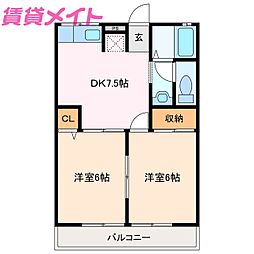 クレアール江島A棟 2階