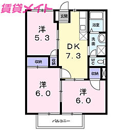 ラ・フォーレ西条Ｂ 2階