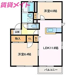 アブニールＡ 2階