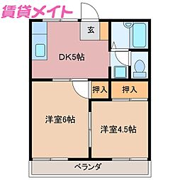 コーポ杉谷3 2階/-