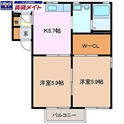 パポ B棟 2階